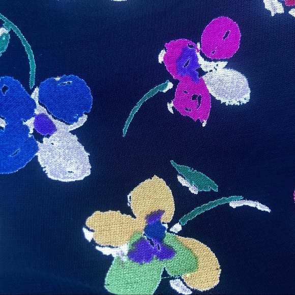 Harold's Skirt Floral Mini Black Sz. 8 - Picture 2 of 7